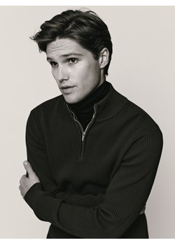 Reserved - Sweter z rozpinaną stójką - bordowy ze sklepu Reserved w kategorii Swetry męskie - zdjęcie 187562899