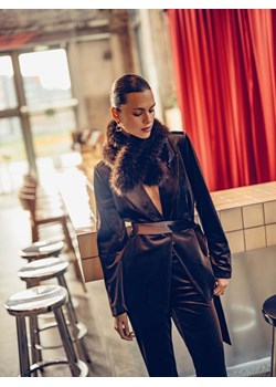 Reserved - Welurowa marynarka - brązowy ze sklepu Reserved w kategorii Marynarki damskie - zdjęcie 187562975