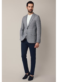 Spodnie Granatowe Chino z Elastycznym Pasem z Bawełną Mikkeli ze sklepu Lancerto S.A. w kategorii Spodnie męskie - zdjęcie 187563598