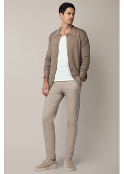 Spodnie Beżowe 2 Chino z Elastycznym Pasem z Bawełną Mikkeli ze sklepu Lancerto S.A. w kategorii Spodnie męskie - zdjęcie 187563606