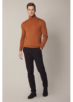 Spodnie Brązowe Chino z Bawełną Monaco ze sklepu Lancerto S.A. w kategorii Spodnie męskie - zdjęcie 187563609