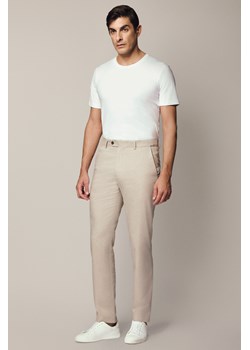 Spodnie Beżowe z Bawełną i Elastycznym Pasem Tommaso ze sklepu Lancerto S.A. w kategorii Spodnie męskie - zdjęcie 187563635