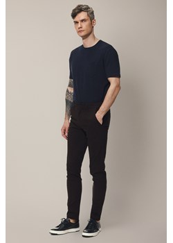 Spodnie Brązowe z Bawełną Chino Gareth ze sklepu Lancerto S.A. w kategorii Spodnie męskie - zdjęcie 187563636