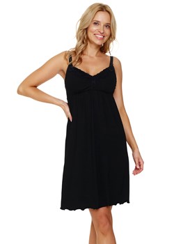 Nocna koszula Doctor Nap TCB.7248 black ze sklepu kontri.pl w kategorii Koszule nocne - zdjęcie 187563739