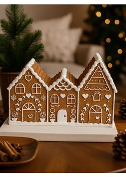 Sinsay - Dekoracja stojąca w kształcie domku - brązowy ze sklepu Sinsay w kategorii Dekoracje bożonarodzeniowe - zdjęcie 187564627