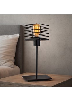 Druciana lampka nocna PEGU LOFT – industrialna lampa stołowa metalowa ze sklepu Lysne w kategorii Lampy stołowe - zdjęcie 187564695