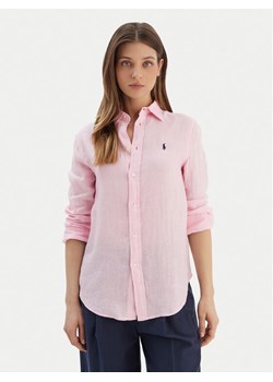 Polo Ralph Lauren Koszula 211970730514 Różowy Regular Fit ze sklepu MODIVO w kategorii Koszule damskie - zdjęcie 187565319