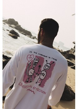 Charming Affection LS - Paper White ze sklepu Surf Inc w kategorii T-shirty męskie - zdjęcie 187565919