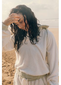 Frotte Polo Sweat - Vintage White ze sklepu Surf Inc w kategorii Bluzy damskie - zdjęcie 187566238