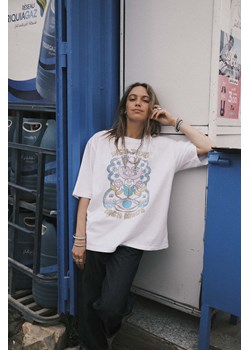 High Tides Box Tee - Paper White ze sklepu Surf Inc w kategorii Bluzki damskie - zdjęcie 187566398