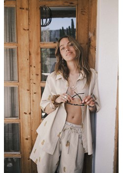 Tropical Pineapple Shorts - Vintage White ze sklepu Surf Inc w kategorii Szorty - zdjęcie 187568259