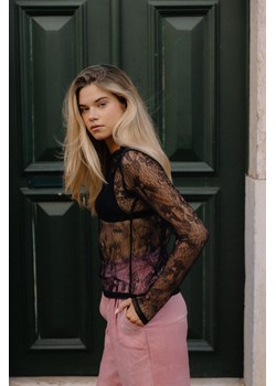 Lace Breaker Longsleeve - Space Black ze sklepu Surf Inc w kategorii Bluzki damskie - zdjęcie 187568656