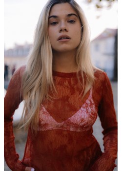 Lace Breaker Longsleeve - Terra ze sklepu Surf Inc w kategorii Bluzki damskie - zdjęcie 187568666