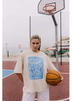Look At My Vibe Box Tee - Super Natural ze sklepu Surf Inc w kategorii Bluzki damskie - zdjęcie 187568836