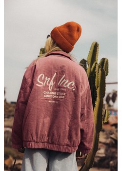 Cord Baseball Jacket - Raspberry Punch ze sklepu Surf Inc w kategorii Kurtki damskie - zdjęcie 187569068