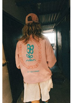 Power Flower Sweat - Pink Kush ze sklepu Surf Inc w kategorii Bluzy damskie - zdjęcie 187569186