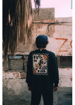 Fuel To Fire LS - Acid Black ze sklepu Surf Inc w kategorii T-shirty męskie - zdjęcie 187569829