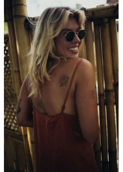 Mini Cupro Dress - Copper ze sklepu Surf Inc w kategorii Sukienki - zdjęcie 187570215