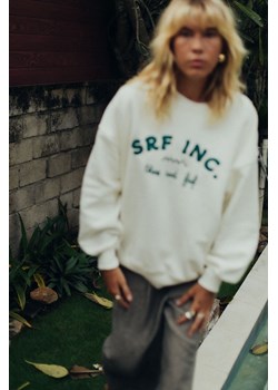 Wine And Surf Sweat - Vintage White ze sklepu Surf Inc w kategorii Bluzy damskie - zdjęcie 187570409