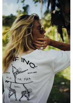 No Rules Tee - Paper White ze sklepu Surf Inc w kategorii Bluzki damskie - zdjęcie 187570419