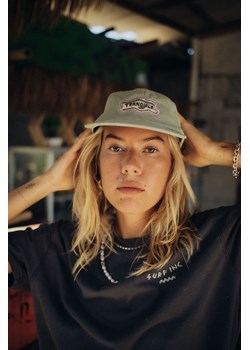 Tranquilo Cord Cap - Orbit Mint ze sklepu Surf Inc w kategorii Czapki z daszkiem damskie - zdjęcie 187570756