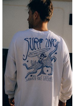 Sunburn LS - Paper White ze sklepu Surf Inc w kategorii T-shirty męskie - zdjęcie 187571585