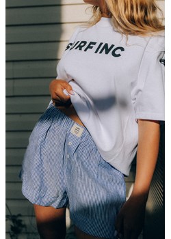 Lazy Linen Boxer Shorts - Royal Blue ze sklepu Surf Inc w kategorii Szorty - zdjęcie 187571649