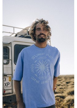 Mellow Angry Sun Tee - Denim Blue ze sklepu Surf Inc w kategorii T-shirty męskie - zdjęcie 187572097