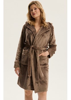 Esotiq szlafrok damski brązowy Cessena 43938-84X, Kolor brązowy, Rozmiar L/XL, Esotiq ze sklepu Primodo w kategorii Szlafroki damskie - zdjęcie 187572987