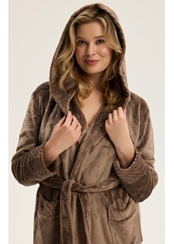 Esotiq szlafrok damski brązowy Cessena 43938-84X, Kolor brązowy, Rozmiar L/XL, Esotiq ze sklepu Primodo w kategorii Szlafroki damskie - zdjęcie 187572988