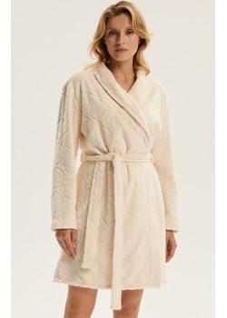 Esotiq ciepły szlafrok damski Coco 43932-01X, Kolor kremowy, Rozmiar L/XL, Esotiq ze sklepu Primodo w kategorii Szlafroki damskie - zdjęcie 187573006