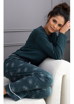 Sensis długa piżama damska June, Kolor zielony, Rozmiar S, SENSIS ze sklepu Primodo w kategorii Piżamy damskie - zdjęcie 187573026