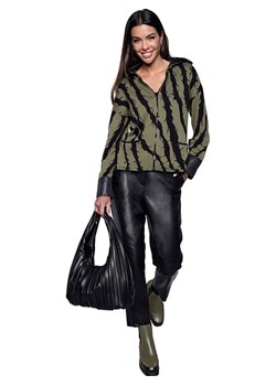 Heine Kardigan w kolorze khaki ze sklepu Limango Polska w kategorii Swetry damskie - zdjęcie 187573219