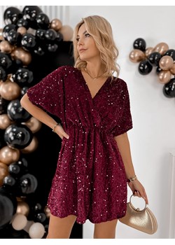 sukienka montres bordowa one size ze sklepu UBRA w kategorii Sukienki - zdjęcie 187573348