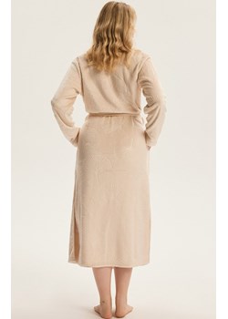 Esotiq długi szlafrok damski Como 43935-80X, Kolor beżowy, Rozmiar L/XL, Esotiq ze sklepu Intymna w kategorii Szlafroki damskie - zdjęcie 187573529