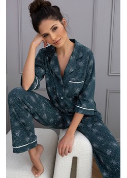 Sensis rozpinana piżama damska Sydney, Kolor zielony-wzór, Rozmiar S, SENSIS ze sklepu Intymna w kategorii Piżamy damskie - zdjęcie 187573578