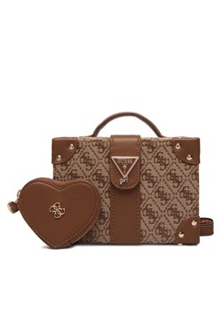 Torebka Guess J6RZ01 WK590 Brązowy ze sklepu eobuwie.pl w kategorii Kuferki - zdjęcie 187574398