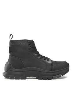 Trzewiki Calvin Klein Jeans Hiking Laceup Boot YM0YM00474 Czarny ze sklepu eobuwie.pl w kategorii Buty zimowe męskie - zdjęcie 187574409