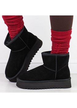 Czarne skórzane ciepłe zimowe mukluki, eskimoski T.Sokolski 531 ze sklepu suzana.pl w kategorii Śniegowce damskie - zdjęcie 187574636