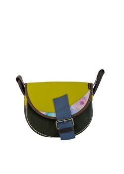 brązowo żółta torebka listonoszka skórzana na ramię Freshman Mini ze sklepu Słoń Torbalski w kategorii Listonoszki - zdjęcie 187574698