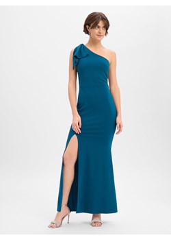 Lipsy Damska sukienka wieczorowa Kobiety Sztuczne włókno petrol jednolity ze sklepu vangraaf w kategorii Sukienki - zdjęcie 187574778