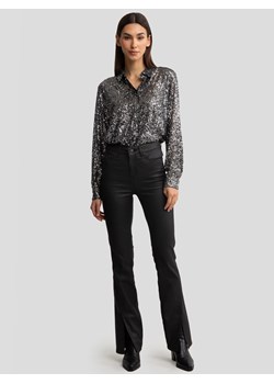 Koszula damska cekinowa srebrna Solea 904 ze sklepu Big Star w kategorii Koszule damskie - zdjęcie 187575798