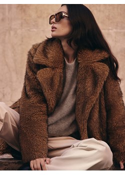Mohito - Sztuczne futro oversize - brązowy ze sklepu Mohito w kategorii Futra damskie - zdjęcie 187575855
