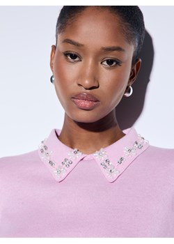 Mohito - Sweter z kołnierzykiem - różowy ze sklepu Mohito w kategorii Swetry damskie - zdjęcie 187575895