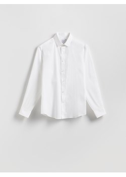 Reserved - Bawełniana koszula slim fit - biały ze sklepu Reserved w kategorii Koszule męskie - zdjęcie 187576186