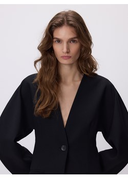 Reserved - Taliowana marynarka - czarny ze sklepu Reserved w kategorii Marynarki damskie - zdjęcie 187576226