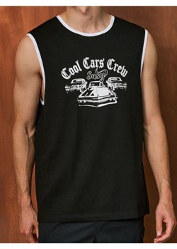 Sinsay - Tank top z nadrukiem - czarny ze sklepu Sinsay w kategorii T-shirty męskie - zdjęcie 187576885