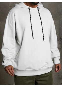 Sinsay - Bluza hoodie z kieszeniami - kremowy ze sklepu Sinsay w kategorii Bluzy męskie - zdjęcie 187576929