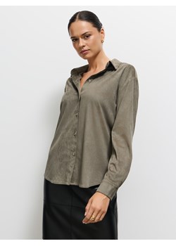 Mohito - Koszula z imitacji zamszu - zielony ze sklepu Mohito w kategorii Koszule damskie - zdjęcie 187577239