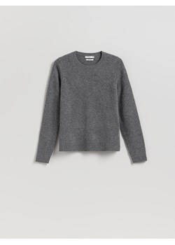 Reserved - Wełniany sweter - szary ze sklepu Reserved w kategorii Swetry damskie - zdjęcie 187577277